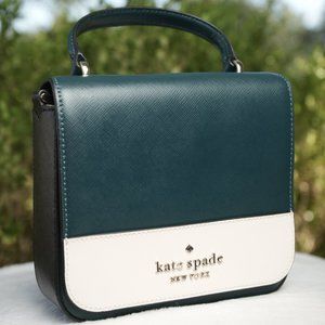 Kate spade staci square crossbody peacock sapphire